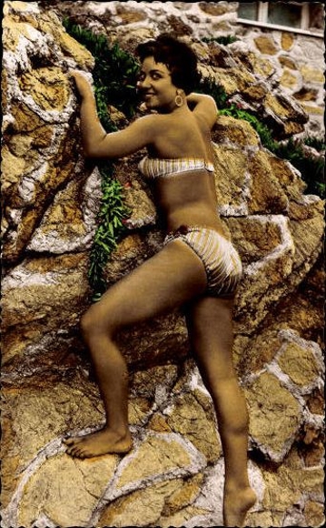 8 old Postcard swimwear ladies, various views