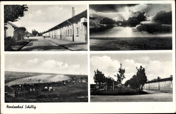 Postcard Schillig Wangerland in Friesland, local section, beach, restaurant Schillig
