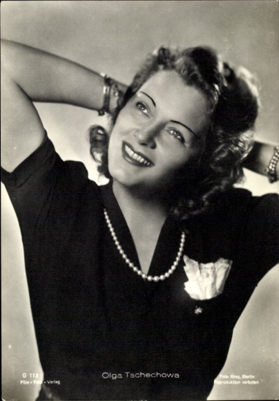 Ak Schauspielerin Olga Tschechowa, Portrait