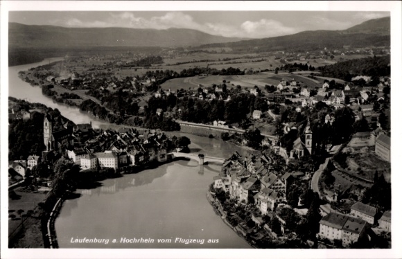 Ak Laufenburg am Hochrhein, Fliegeraufnahme