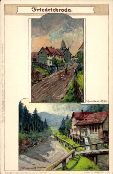 Artysta lito Stagura, Albert, Friedrichroda Las Turyński, Schauenburgsmühle