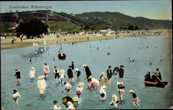 Ak Hamburg Altona Rissen Wittenbergen, Familienbad