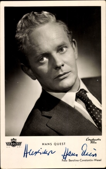 Postcard actor Hans Quest in the film The Holy Lie, Berolina, Constantin Film