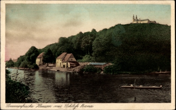 Postcard Hausen Bad Staffelstein am Main, Banz Castle