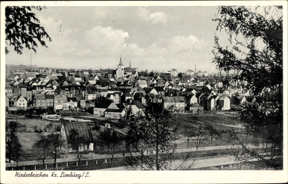 Postcard Niederbruch Brechen Mittelhessen, total view of the village