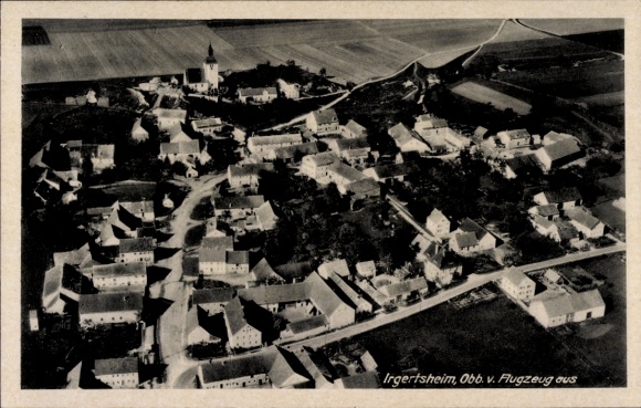 KP Irgertsheim Ingolstadt nad Dunajem Górna Bawaria, zdjęcie lotnicze