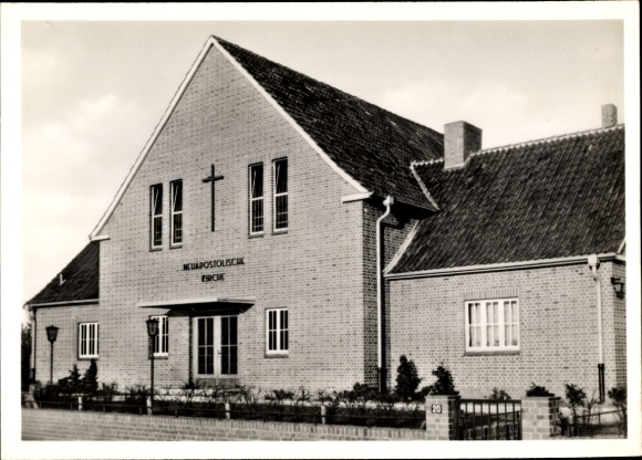 Postcard Hamburg Mitte Billstedt, New Apostolic Church