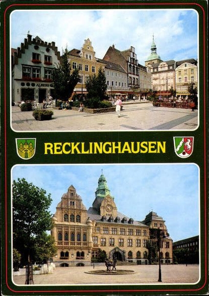 10 alte Ak Recklinghausen in Westfalen, diverse Ansichten
