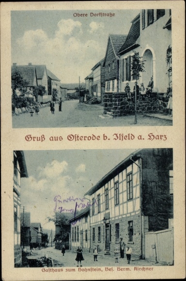 KP Osterode am Harz, Gasthaus zum Hohnstein, górna ulica wsi