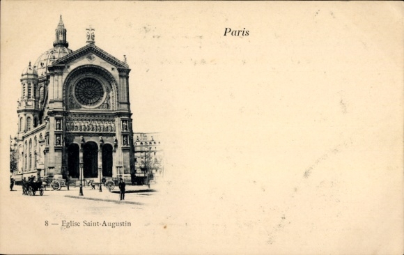 CPA Parijs VIII, Eglise Saint-Augustin