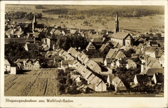 Ak Walldorf in Hessen, Gesamtansicht