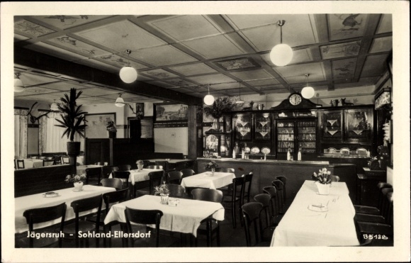 PC Ellersdorf Sohland on the Spree in Saxony, view of the Jägersruh inn