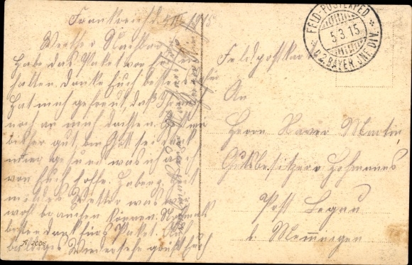 Postcard Shooting down of a Russian aircraft by German and Austrian troops, I WW