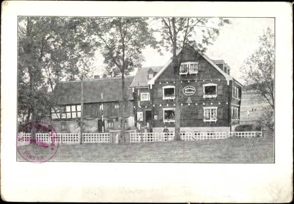 Postcard Heinersgrün Weischlitz im Vogtland, hiking lodge