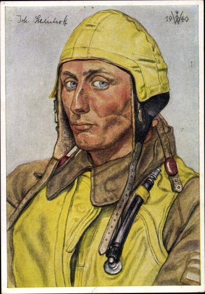 Artist PC Willrich, Wolfgang, Oberleutnant Johannes Steinhoff, Luftwaffe, VDA P 1 R 7 No. 2