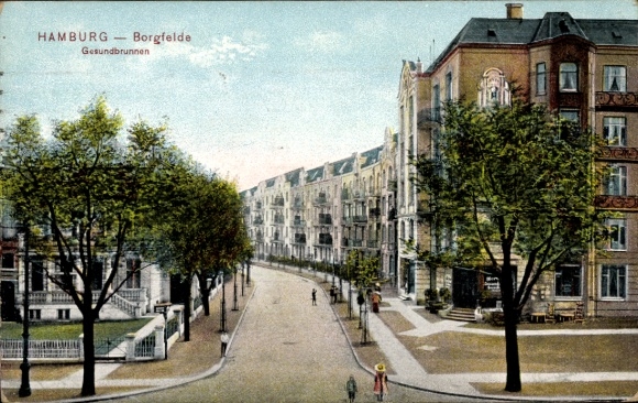 Ansichtkaart Hamburg Mitte Borgfelde, Gesundbrunnen