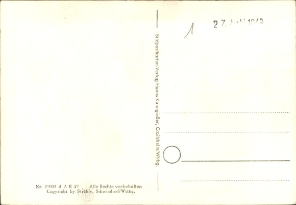 Postcard Reichenbach im Täle Deggingen in Württemberg, aerial photograph