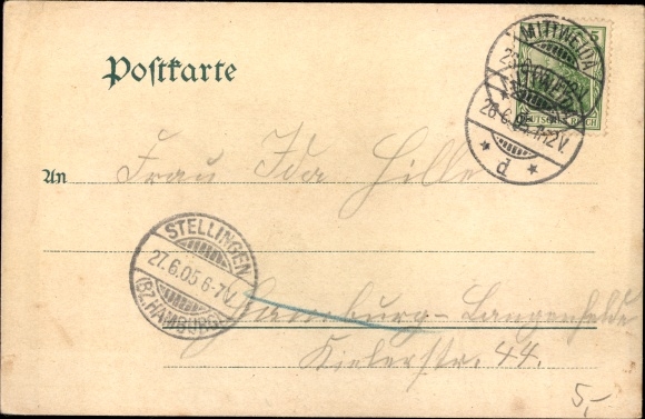 Postcard Neudörfchen Mittweida in Saxony, new bridge with Zschopautal