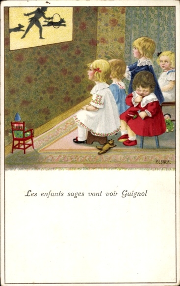 Kunstenaar Ak Ebner, Pauli, In de bioscoop, Munk 878