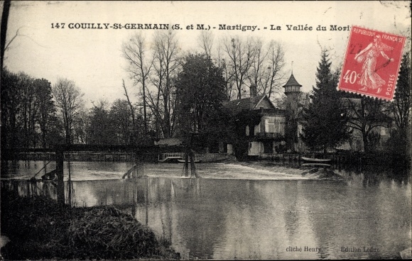Postcard Saint Germain les Couilly Seine et Marne, The Morin Valley