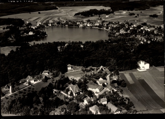 Photo Oberpfaffenhofen Weßling in Upper Bavaria, aerial photograph