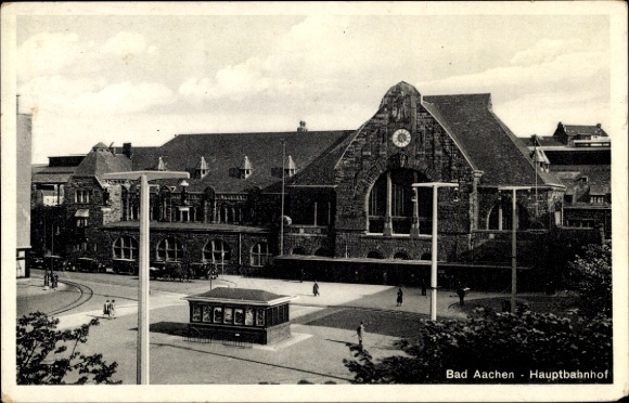 Ak Aachen in Nordrhein Westfalen, Hauptbahnhof