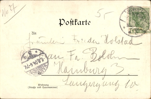 Artist Postcard Bahndorf, Heribert, Blankenburg am Harz, castle, castle driveway