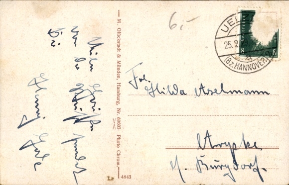 Postcard Uelzen in Lower Saxony, Ratsteich