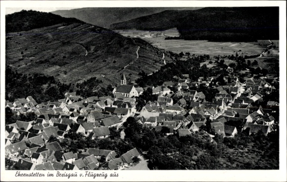 Postcard Ehrenstetten Ehrenkirchen im Breisgau, aerial photograph