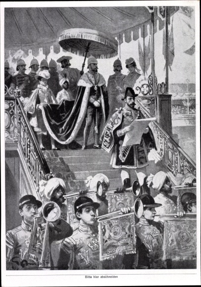 Collective image robber state England, the proclamation of the Indian Empire in Delhi
