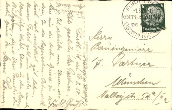 Postcard Furth im Wald Upper Palatinate Bavaria, general view, Dieberg