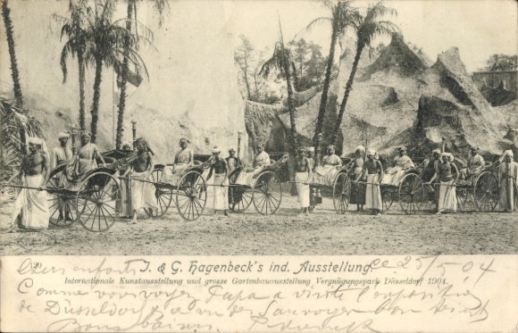 Ak Völkerschau, Hagenbeck's Indische Ausstellung