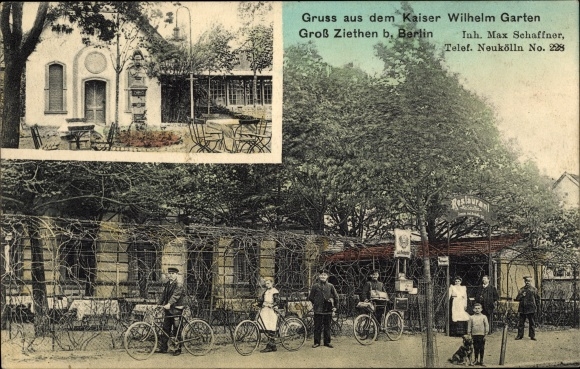 Postcard Groß Ziethen Kremmen im Havelland, Inn Kaiser Wilhelm Garten