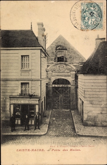 Ak Sainte Maure de Touraine Indre et Loire, Porte des Halles