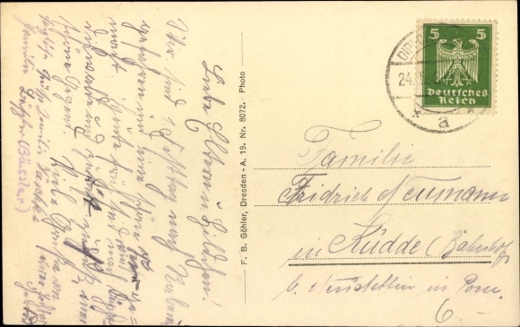 Postcard Malter Dippoldiswalde, dam Malter, inn to the dam
