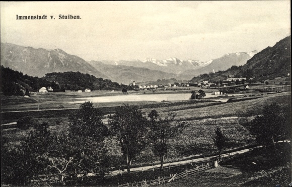 Ak Immenstadt in Allgäu Schwaben, Stuiben, stadszicht