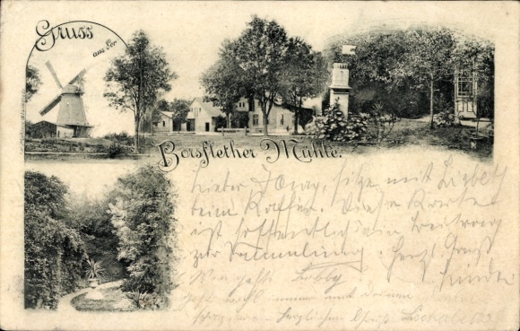 Ak Barsfleth Nordermeldorf in Dithmarschen, Barsflether Mühle
