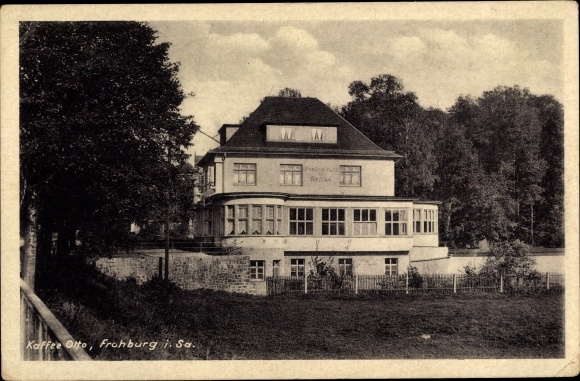 Postcard Frohburg in Saxony, Cafe Otto