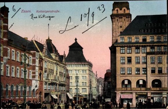 Postcard Essen in the Ruhr area, Kettwigerstrasse