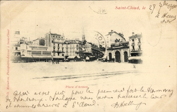 CPA Saint-Cloud Hauts-de-Seine, Place d'Armes