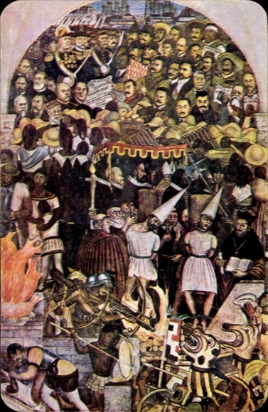 Artist Postcard Rivera, Diego, Mexico, Madero Revolution