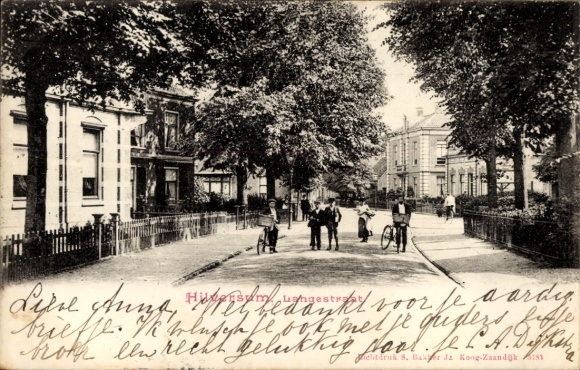 Ak Hilversum Nordholland Niederlande, Langestraat