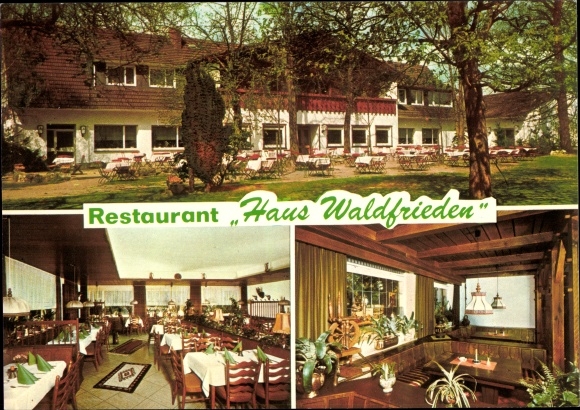 KP Dülmen w Münsterland Westfalia, Zajazd Waldfrieden am Wildpark, wnętrze
