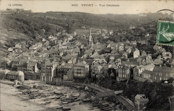 Postcard Yport Seine Maritime, general view