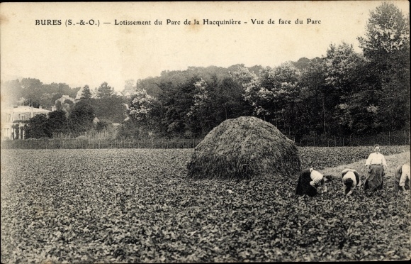 KP Bures-sur-Yvette Essonne, Lotissement du Parc de la Hacquiniere, Vue de face du Parc