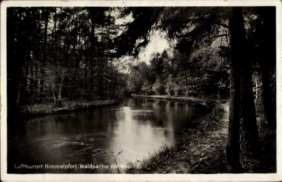 Postcard Himmelpfort Fürstenberg, Wald, Woblitz