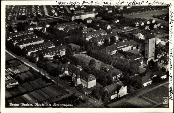 PC Berlin Neukölln Buckow, Neukölln Hospital, aerial photo