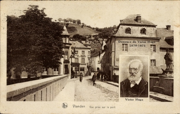 PC Vianden Luxemburg, Demeure de Victor Hugo, 1870-1871, Victor Hugo, bridge