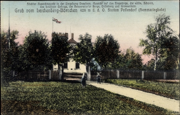 Ak Possendorf Bannewitz Sachsen, Lerchenberg Börnchen