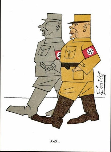 10 old PCs Anti Hitler, artist Smits, various caricatures